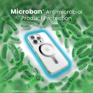 coque iphone 15 pro presidio perfect clear clicklock magsafe speck argent