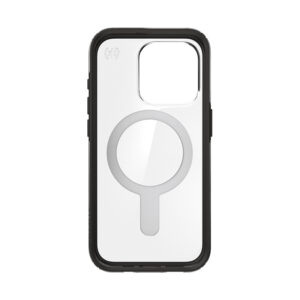 coque iphone 15 pro presidio perfect clear clicklock magsafe speck noir givré