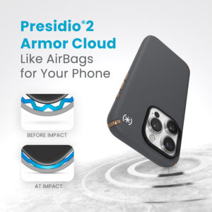 coque iphone 15 pro presidio2 pro magsafe speck anthracite