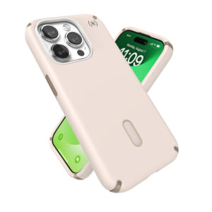 coque iphone 15 pro presidio2 pro magsafe speck beige