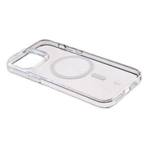 coque iphone 15 pro max gloss mag magsafe cellularline transparent