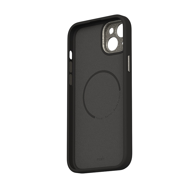 coque iphone 15 plus napa magsafe moshi noir