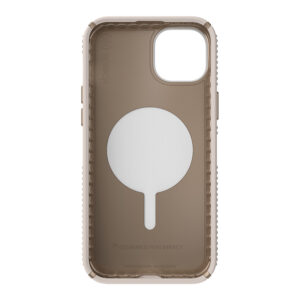 coque iphone 15 plus presidio2 grip clicklock magsafe speck beige