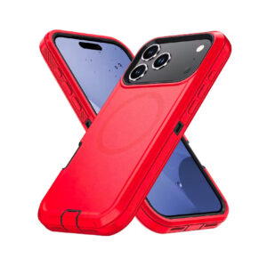 coque de protection rouge magsafe pour iphone 17 pro