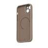 coque iphone 15 plus napa magsafe moshi brun fumé