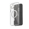 coque iphone 15 plus iglaze magsafe moshi argent