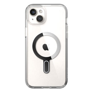 coque iphone 15 plus presidio perfect clear clicklock magsafe speck argent