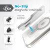 coque iphone 15 plus presidio perfect clear clicklock magsafe speck argent