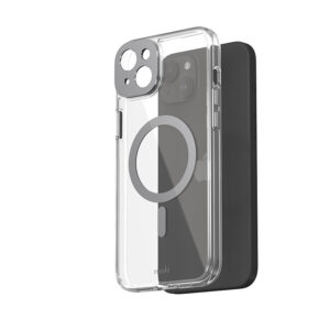 coque iphone 15 plus iglaze magsafe moshi gris météorite
