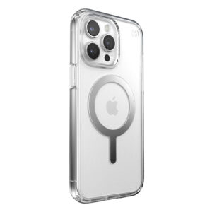 coque iphone 15 pro max presidio perfect clear magsafe speck argent