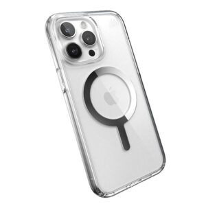 coque iphone 15 pro max presidio perfect clear magsafe speck argent