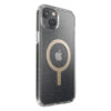coque iphone 15 plus presidio perfect clear glitter magsafe speck paillettes dorées