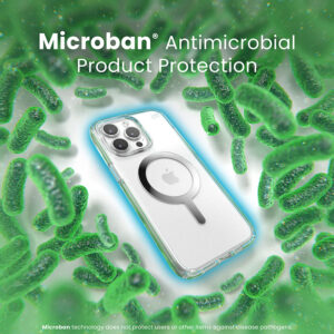 coque iphone 15 pro max presidio perfect clear magsafe speck argent