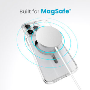 coque iphone 15 pro max presidio perfect clear magsafe speck argent