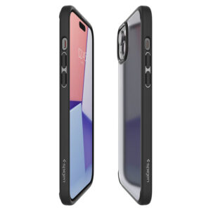 coque iphone 15 ultra hybrid spigen noir