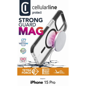 coque iphone 15 pro coque cellularline transparent
