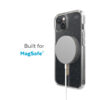coque iphone 15 plus presidio perfect clear glitter magsafe speck paillettes dorées