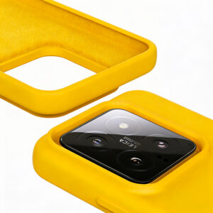 coque silicone jaune pour xiaomi 15
