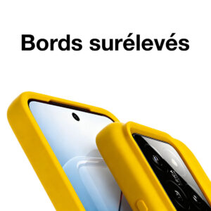 coque silicone jaune pour xiaomi 15