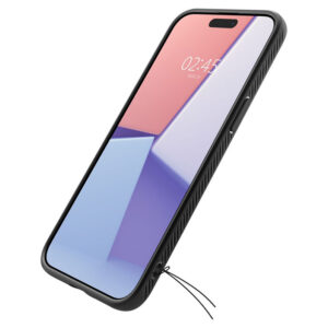 coque iphone 15 pro liquid air spigen noir mat