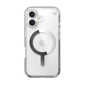 coque iphone 16 presidio perfect clear speck transparent serene silver