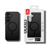 coque samsung galaxy s25 hybrid matte magnetic crong noir réf 7008
