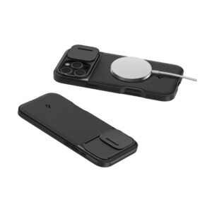 coque iphone 16 pro max optik armor mag spigen noir