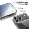 coque iphone 17 pro tech protect flexair hybrid transparent