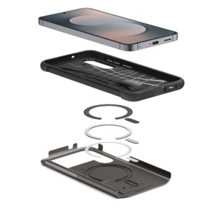 coque samsung galaxy s25 slim armor spigen anthracite