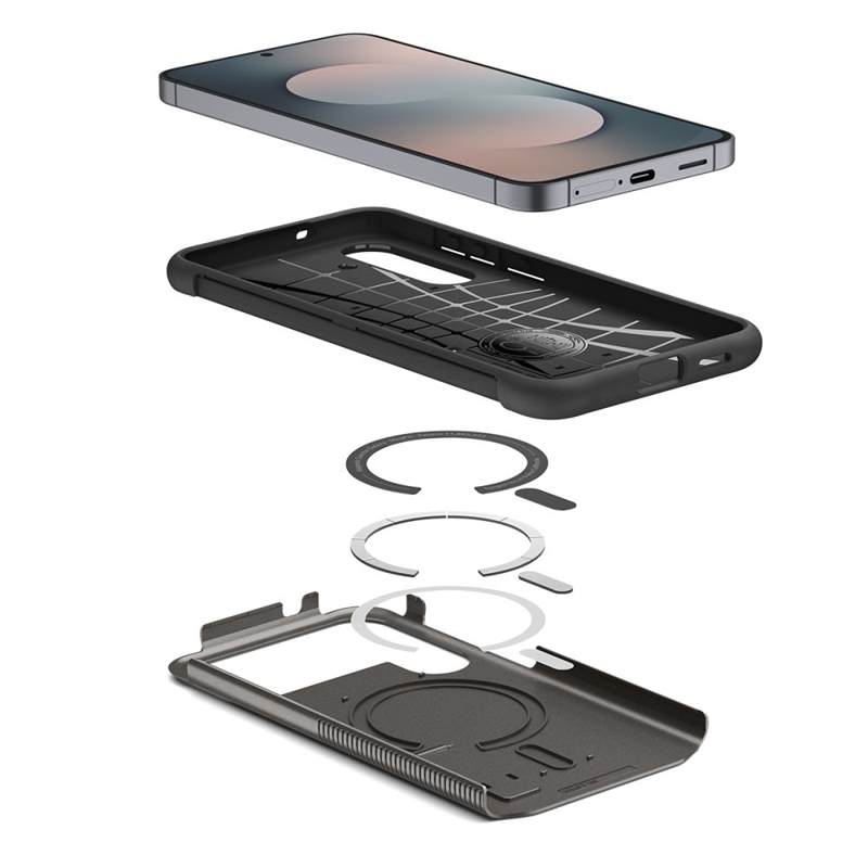 coque samsung galaxy s25 slim armor spigen anthracite
