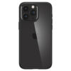 coque iphone 15 pro ultra hybrid spigen noir mat