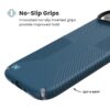 coque iphone air presidio2 grip speck bleu marine silver metallic