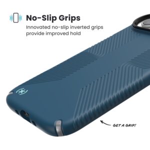 coque iphone air presidio2 grip speck bleu marine silver metallic