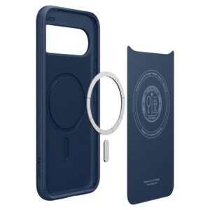 coque google pixel 10 spigen bleu marine