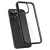 coque iphone 15 pro ultra hybrid spigen noir mat