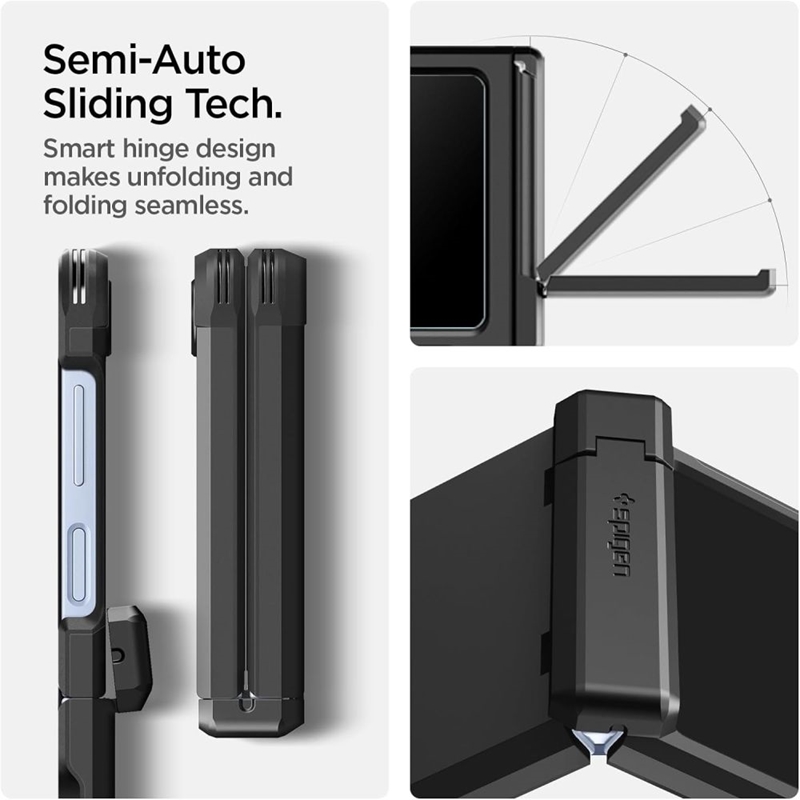 coque samsung galaxy z flip 6 tough armor mag spigen noir