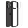 coque iphone 15 pro ultra hybrid spigen noir mat