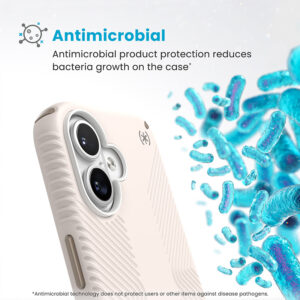 coque iphone 16 presidio2 grip speck blanc crème