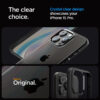 coque iphone 15 pro ultra hybrid spigen noir mat