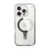 coque iphone 16 pro presidio perfect clear speck transparent chrome finish