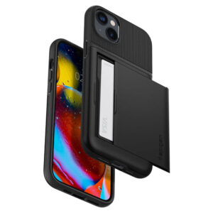 coque iphone 15 plus slim armor cs spigen noir