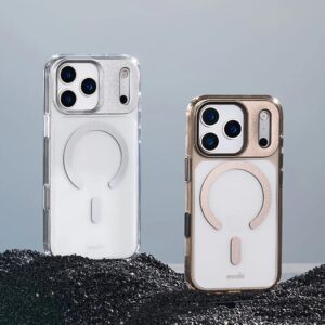 coque iphone 17 pro iglaze moshi argent