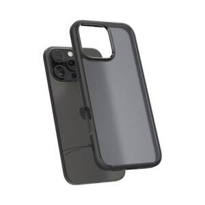 coque iphone 16 pro max ultra hybrid spigen noir givré