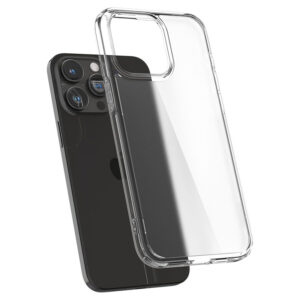 coque iphone 15 pro ultra hybrid spigen fumé