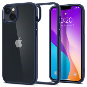 coque iphone 15 plus ultra hybrid spigen bleu marine
