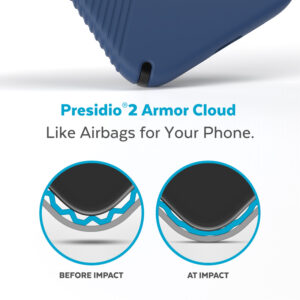 coque iphone 14 plus presidio2 grip speck bleu côtier