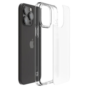 coque iphone 15 pro ultra hybrid spigen fumé