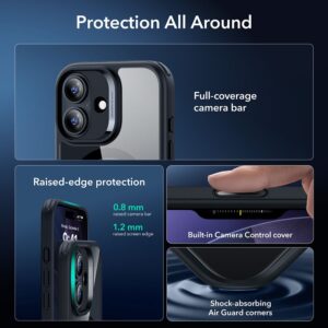 coque iphone 17 esr classic hybrid transparent/noir