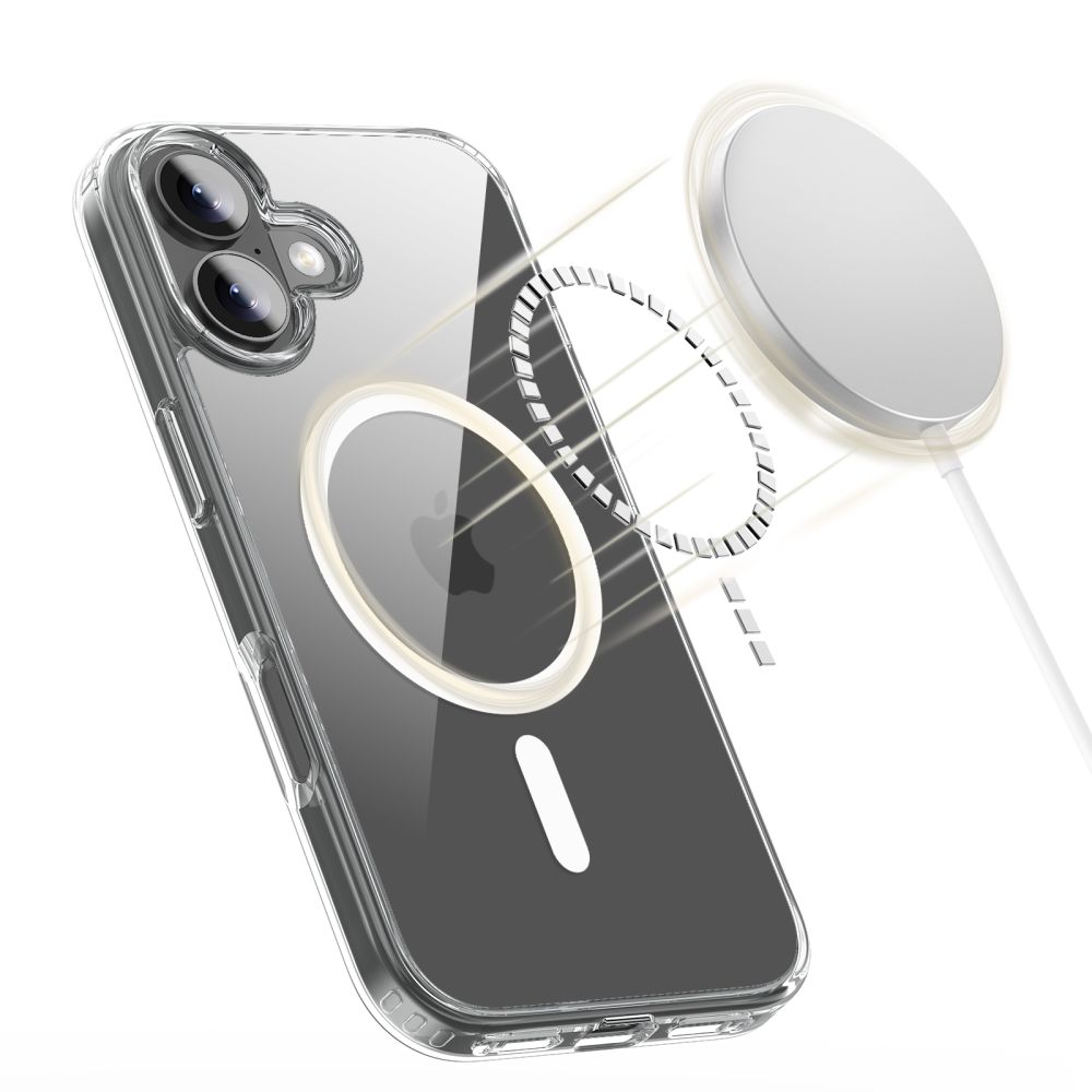 coque iphone 17 tech protect flexair hybrid transparent