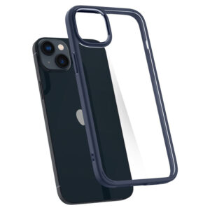 coque iphone 15 plus ultra hybrid spigen bleu marine